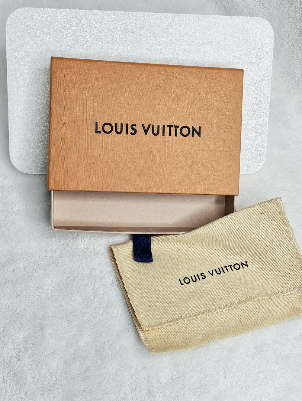 Louis Vuitton Signature Orange Draw Box with Matching Dust Bag